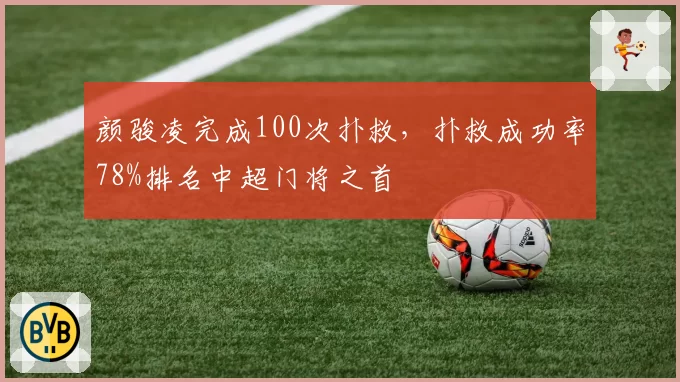 颜骏凌完成100次扑救，扑救成功率78%排名中超门将之首